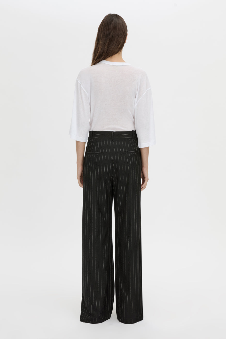 Camilla & Marc | Alvar Wide Leg Pant - Black / White Stripe