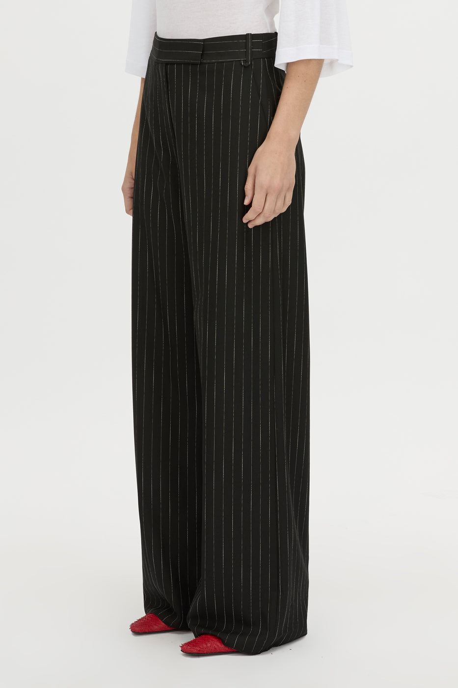 Camilla & Marc | Alvar Wide Leg Pant - Black / White Stripe