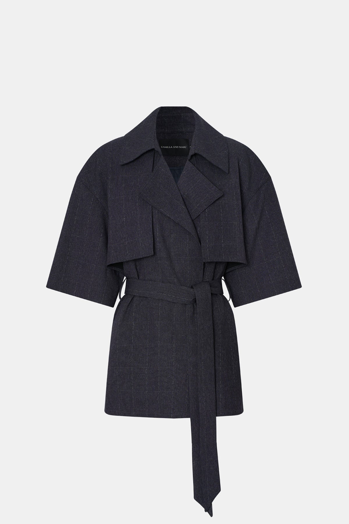 Camilla and Marc | Antony Short Trench - Denim Navy