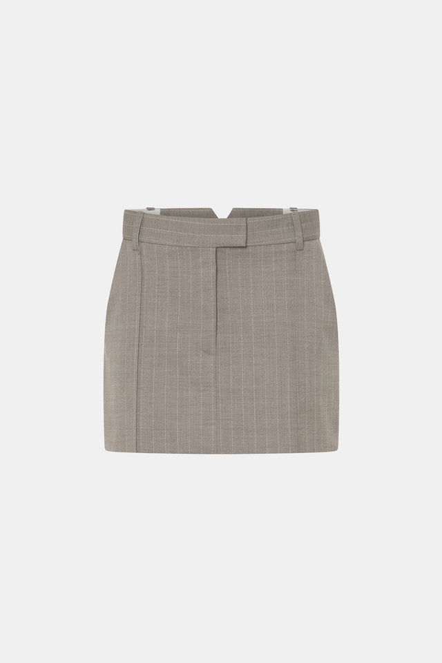 Camilla and Marc | Arnelle Skirt - Natural Pinstripe