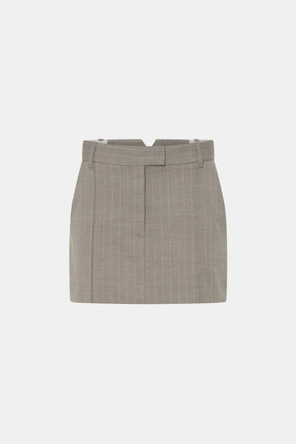 Camilla and Marc | Arnelle Skirt - Natural Pinstripe