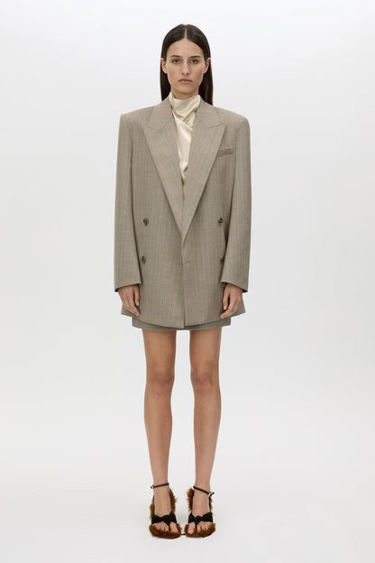 Camilla and Marc | Arnelle Skirt - Natural Pinstripe