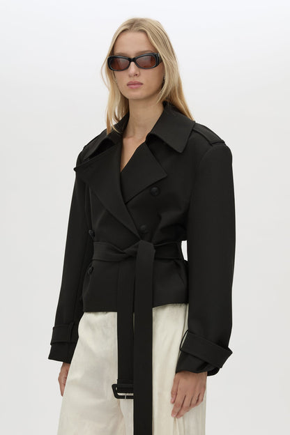 Camilla & Marc | Asena Short Trench - Black
