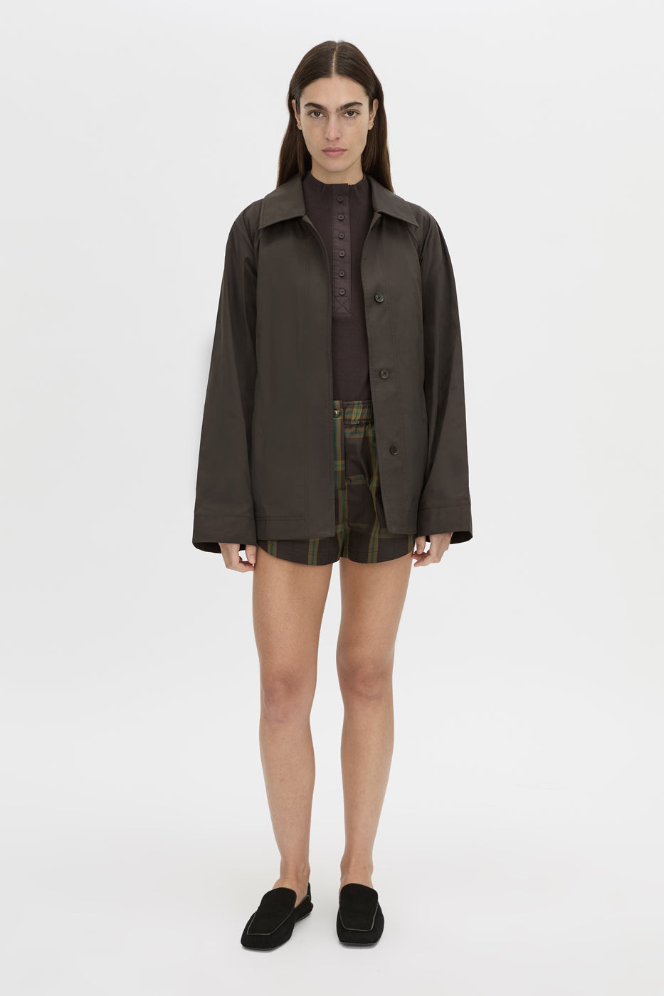 Camilla & Marc | Aubrey Elbow Sleeve Rib Top - Hickory