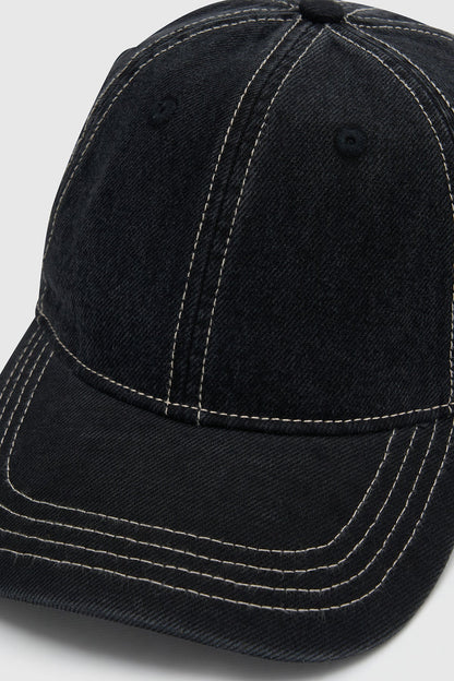 Camilla & Marc | August Cap - Black Denim / White