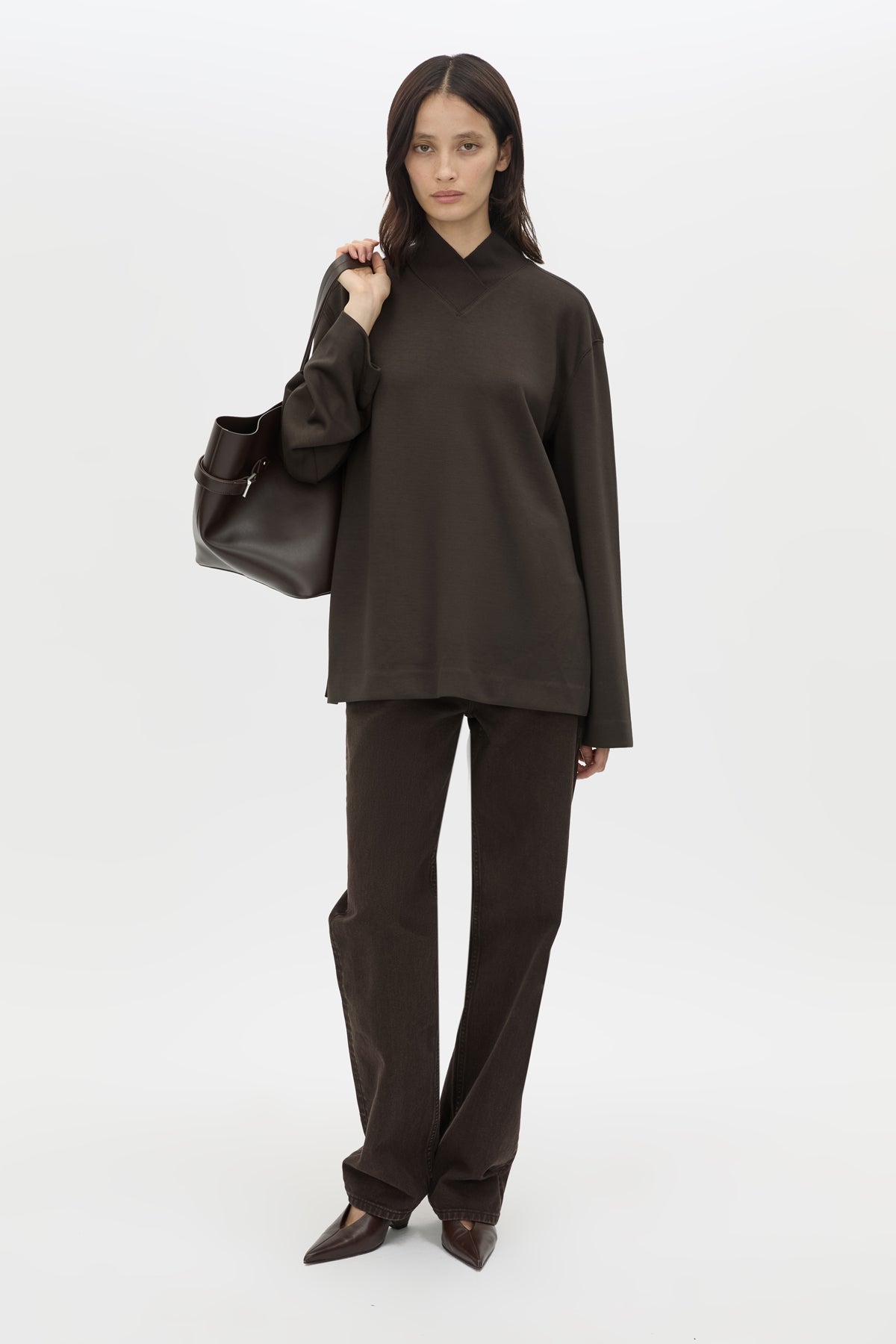 Camilla & Marc | Bessette Long Sleeve Top - Espresso