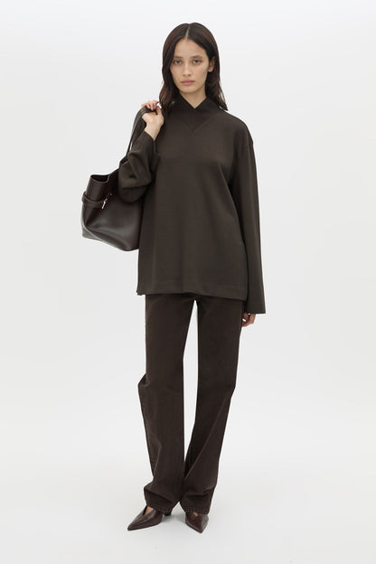 Camilla & Marc | Bessette Long Sleeve Top - Espresso