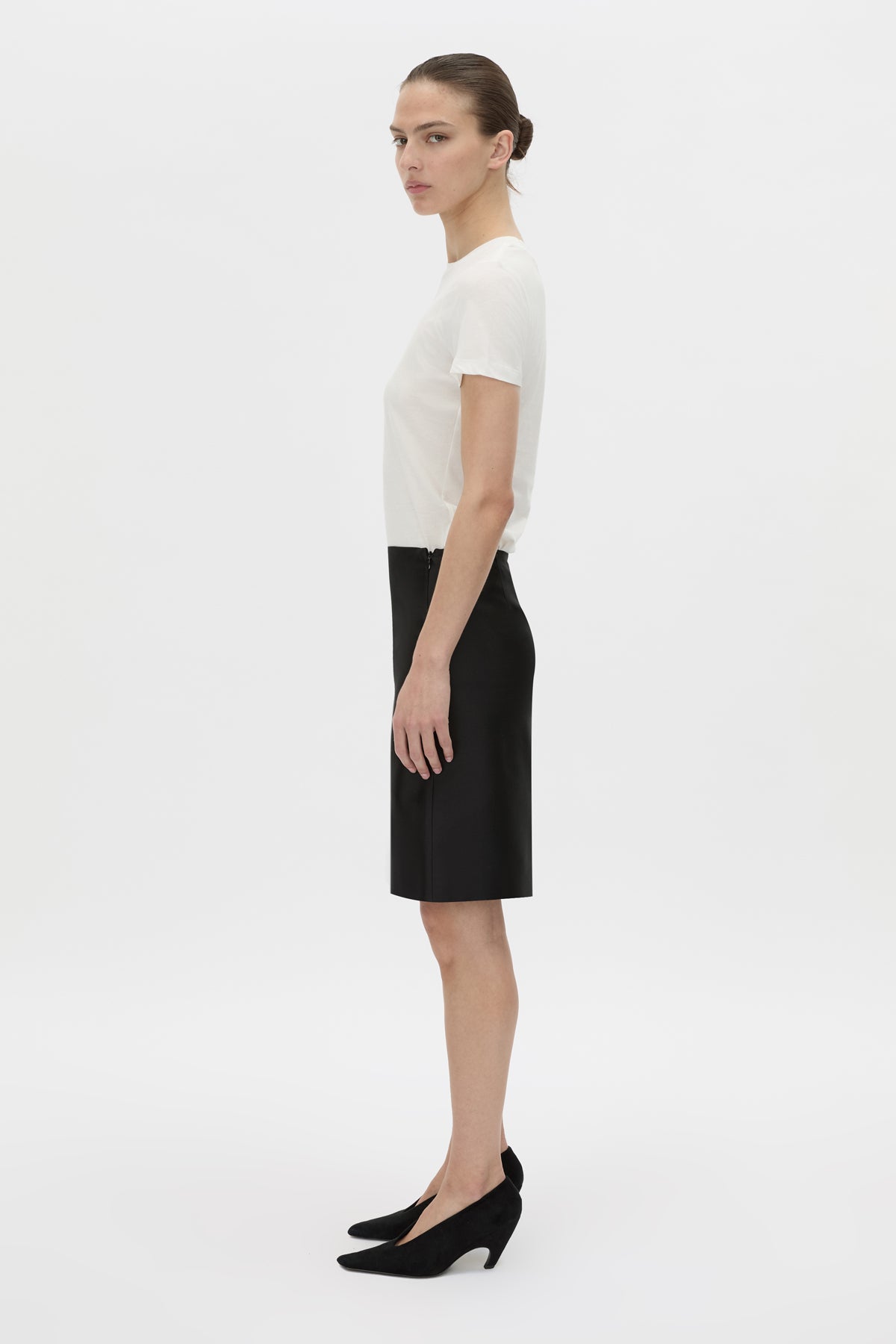 Camilla & Marc | Birdie Fitted Tee - Soft White / Red