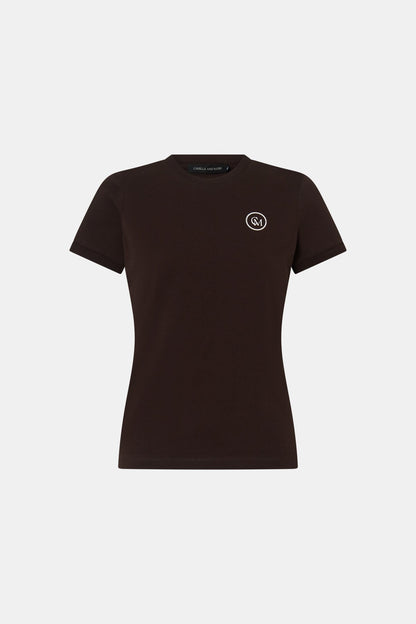 Camilla & Marc | Bonnie Fitted Graphic Tee - Espresso