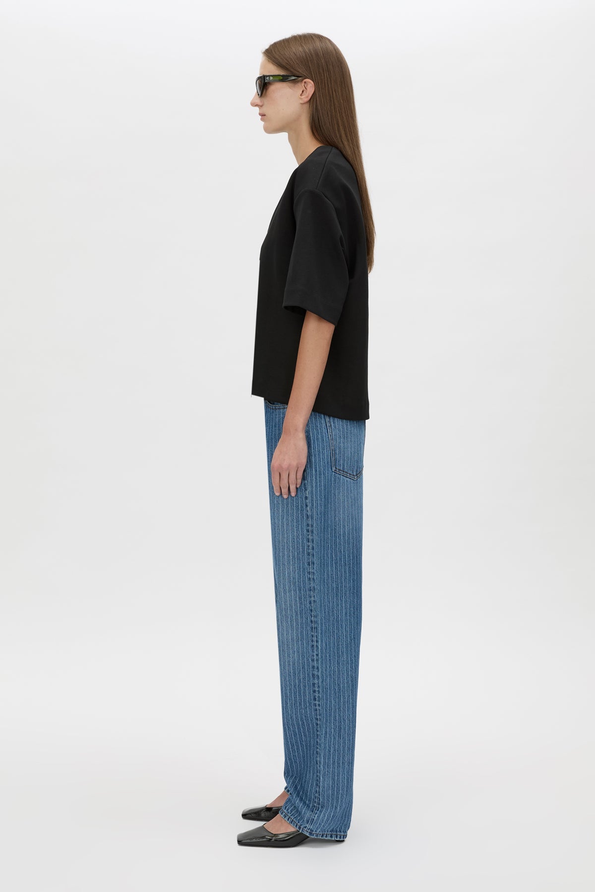 Camilla and Marc | Canova V Neck Tee - Black