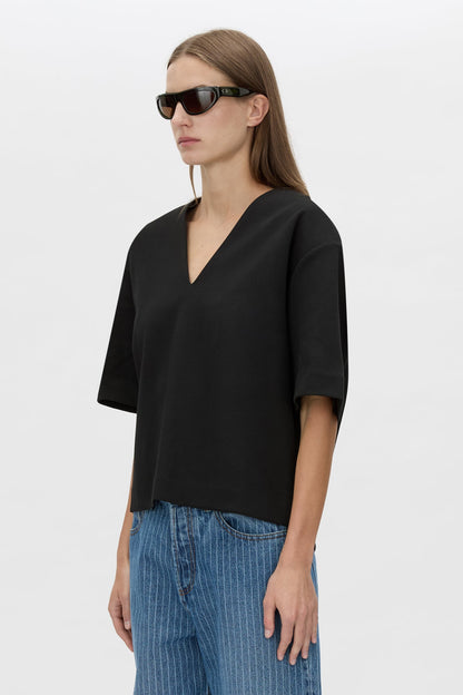 Camilla and Marc | Canova V Neck Tee - Black