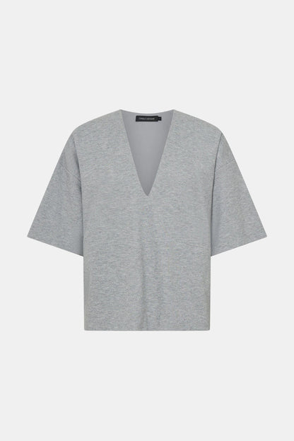 Camilla and Marc | Canova V Neck Tee - Grey Marle