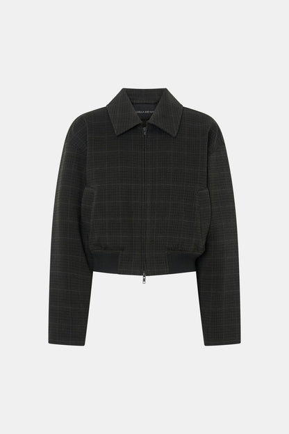 Camilla and Marc | Casio Cropped Bomber - Charcoal