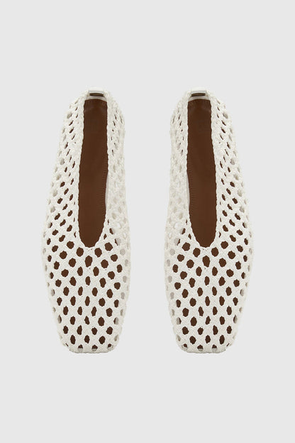 Camilla and Marc | Christine Braided Flat - Ivory