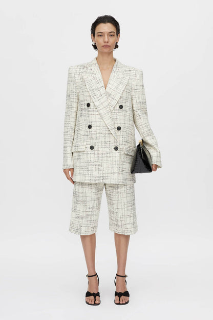 Camilla and Marc | Corvina Jacket - Cream Cross Hatch