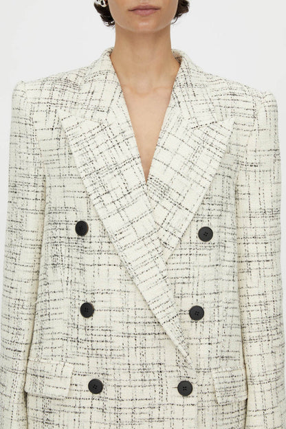 Camilla and Marc | Corvina Jacket - Cream Cross Hatch