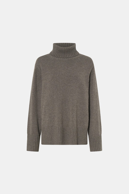 Camilla and Marc | Crawford Knit Roll Neck Sweater - Squirrel