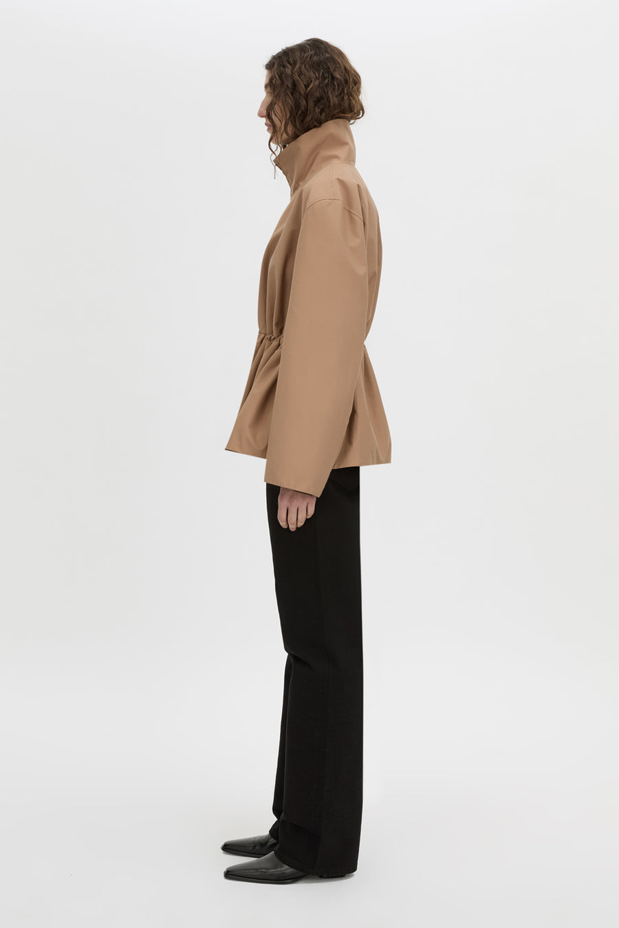 Camilla & Marc | Devon Soft Gathered Anorak - Rosewood