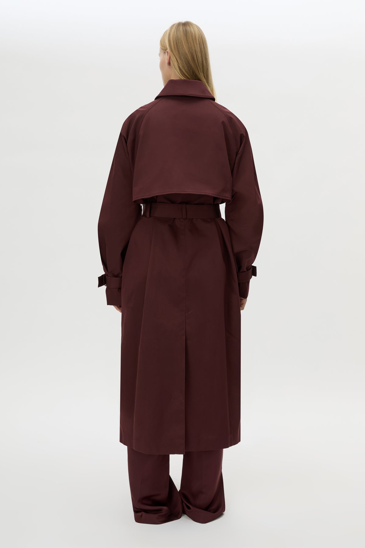 Camilla & Marc | Dia Trench Coat - Burgundy