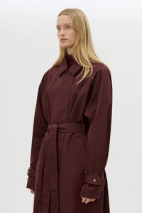 Camilla & Marc | Dia Trench Coat - Burgundy
