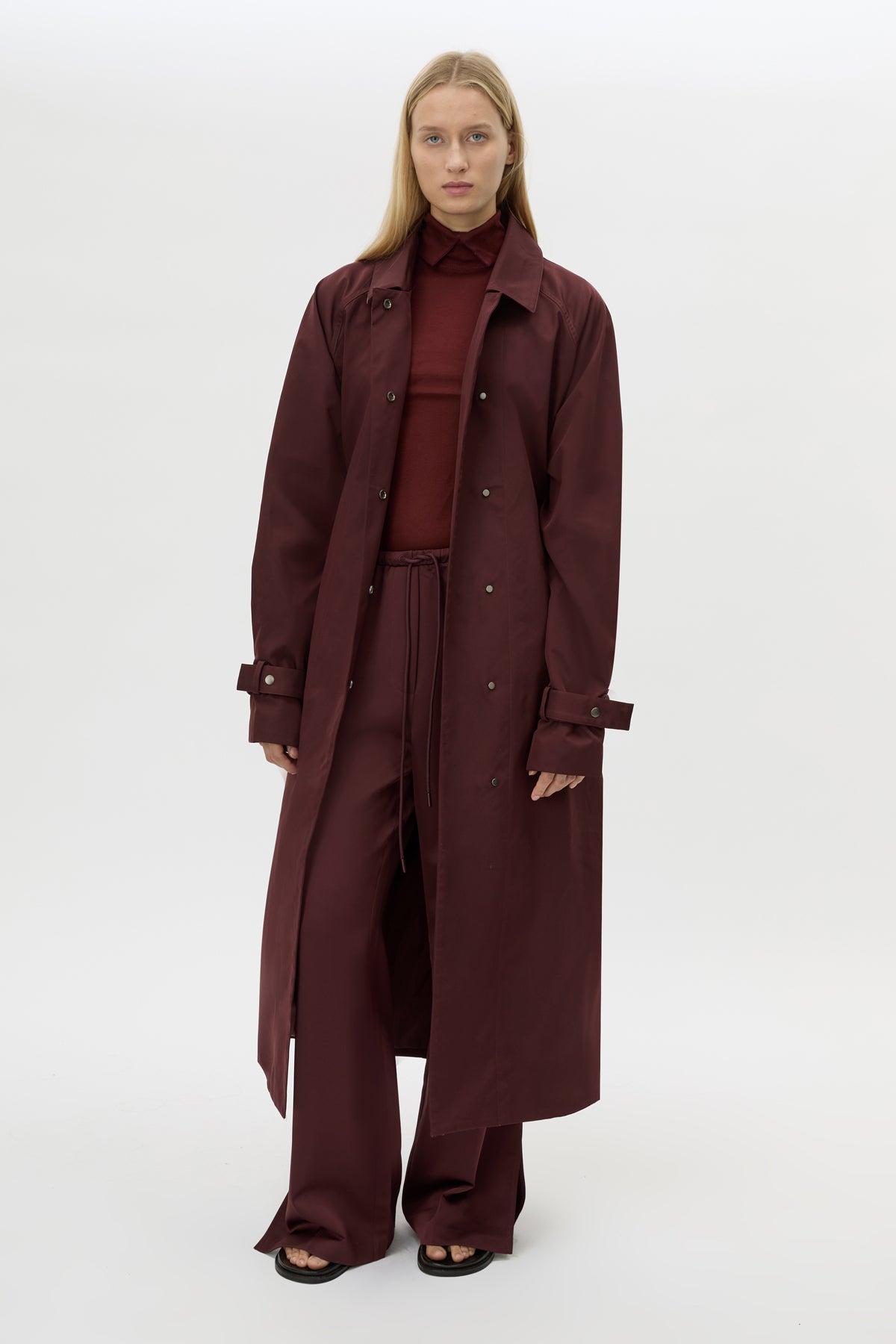 Camilla & Marc | Dia Trench Coat - Burgundy