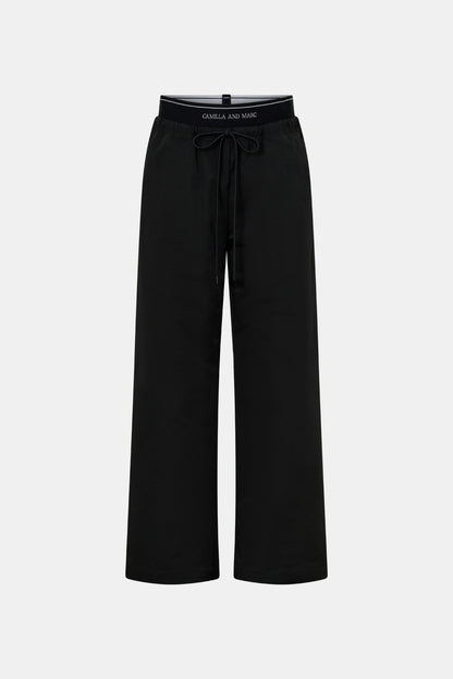 Camilla & Marc | Dia Elastic Detail Pant - Black