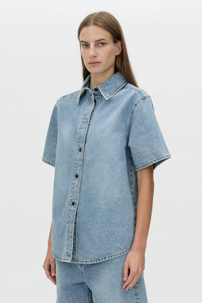 Camilla and Marc | Diego Denim Shirt - Light Vintage Blue