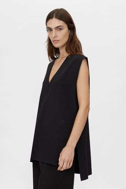 Camilla and Marc | Donatello Knit Vest - Black