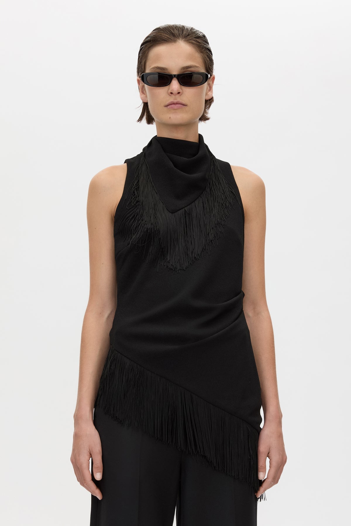 Camilla & Marc | Dune Fringe Top - Black