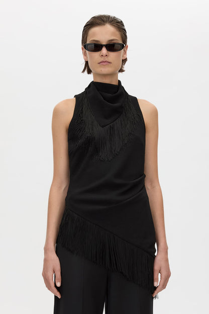 Camilla & Marc | Dune Fringe Top - Black