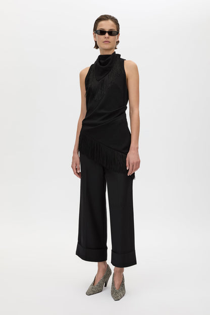 Camilla & Marc | Dune Fringe Top - Black
