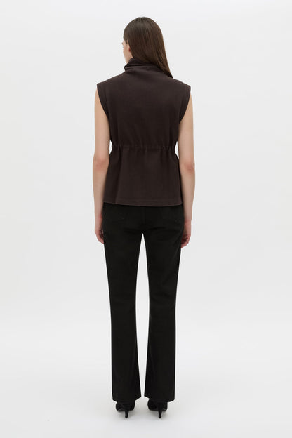Camilla & Marc | Eira Heavy Jersey Vest - Hickory