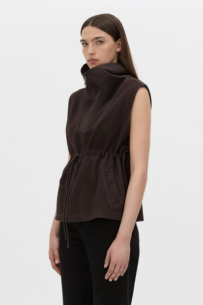 Camilla & Marc | Eira Heavy Jersey Vest - Hickory