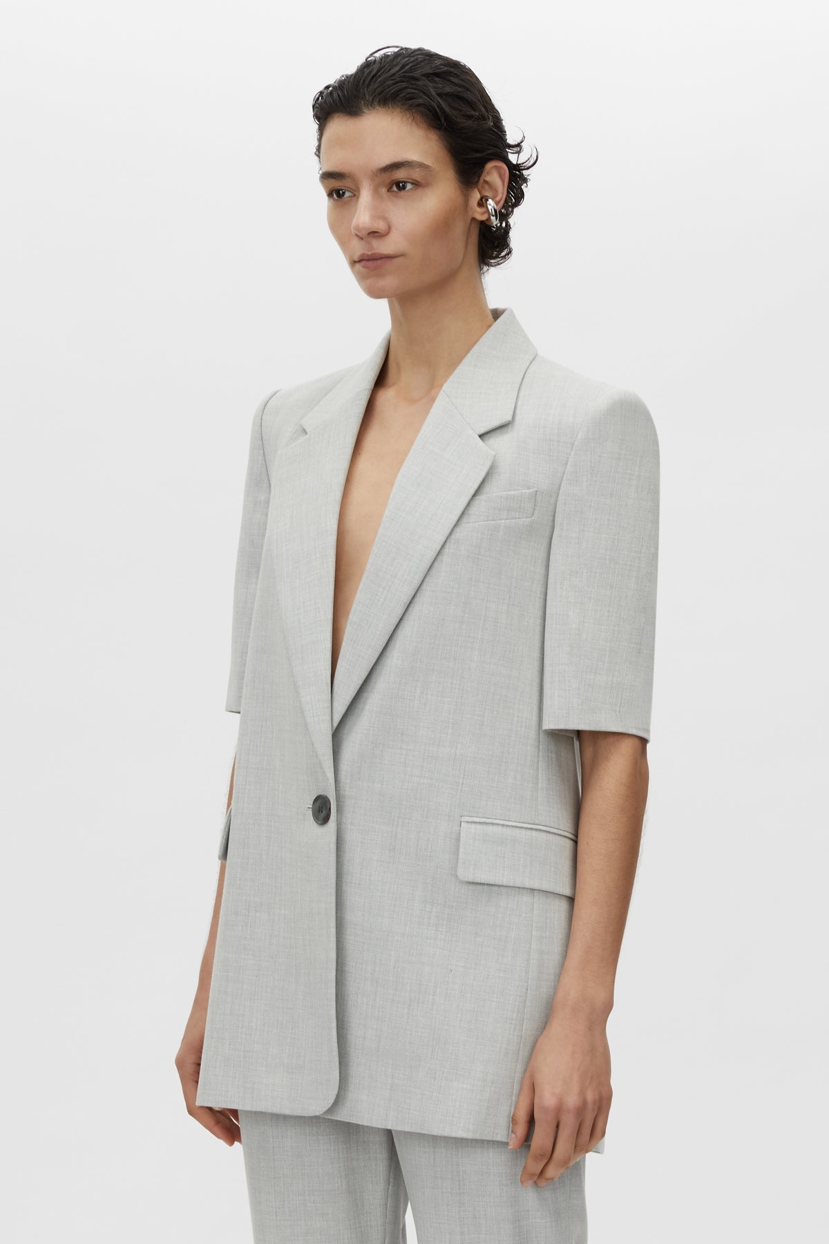 Camilla and Marc | Eldh Blazer - Light Grey Marle