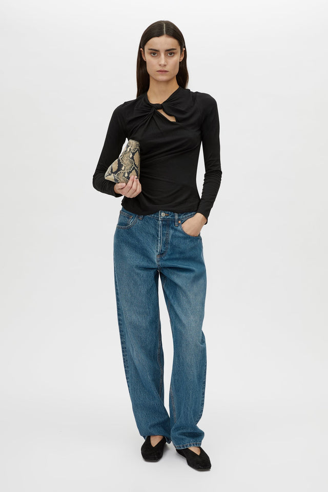 Camilla and Marc | Felton Knot Long Sleeve Tee - Black