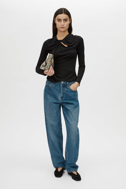 Camilla and Marc | Felton Knot Long Sleeve Tee - Black