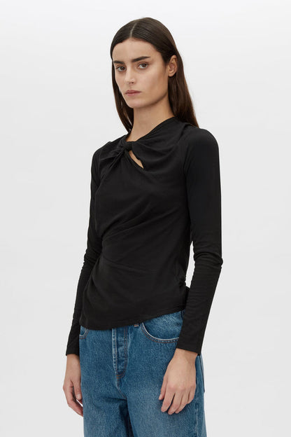 Camilla and Marc | Felton Knot Long Sleeve Tee - Black