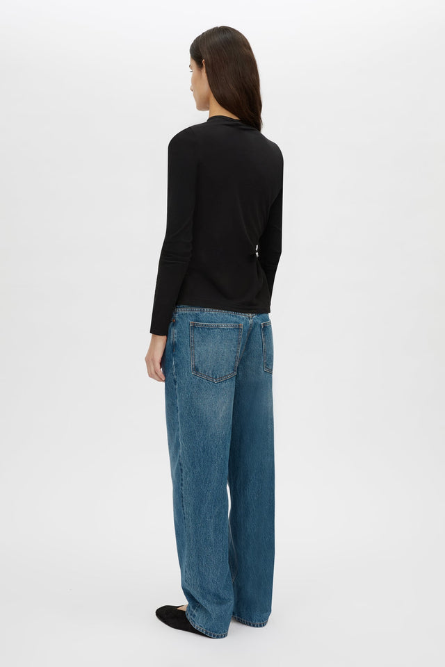 Camilla and Marc | Felton Knot Long Sleeve Tee - Black