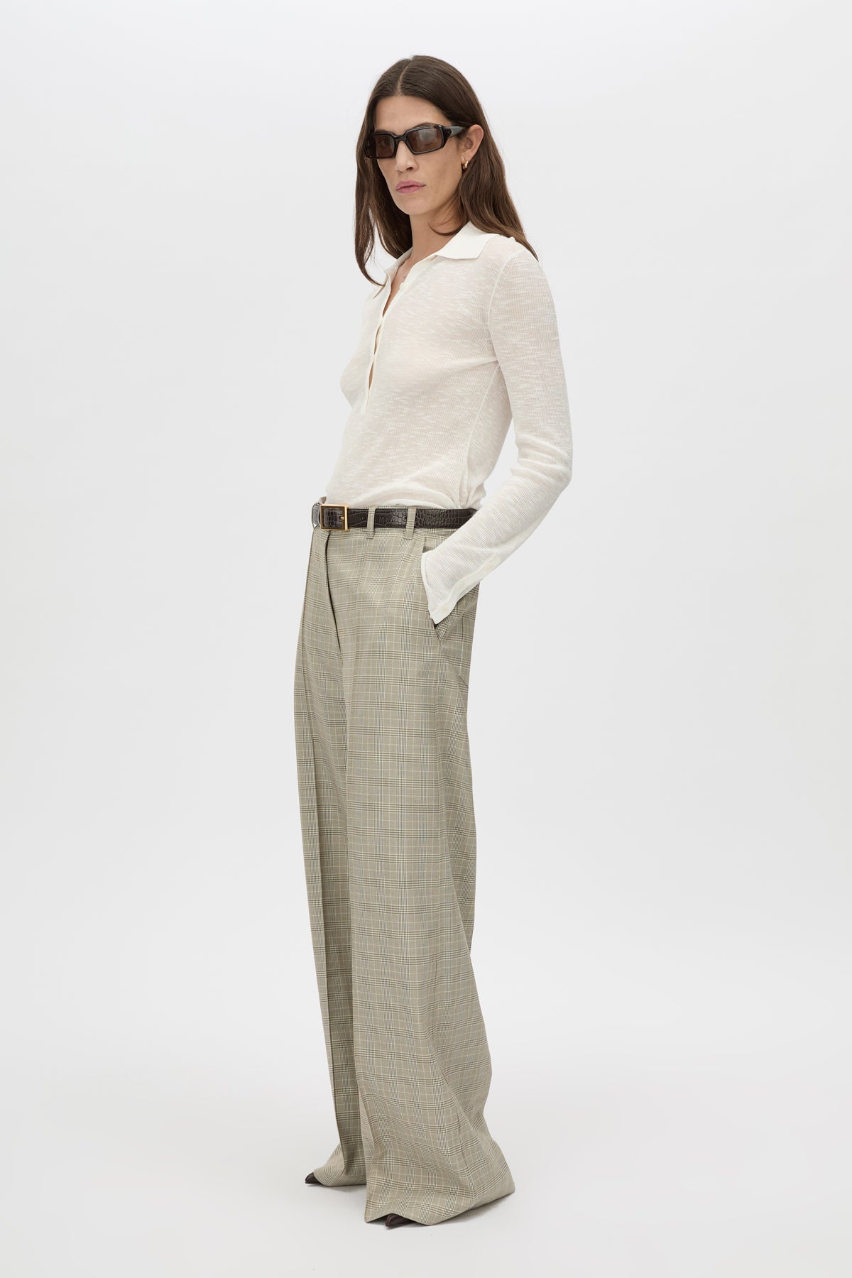Camilla & Marc | Cassa Check Pant - Taupe Check