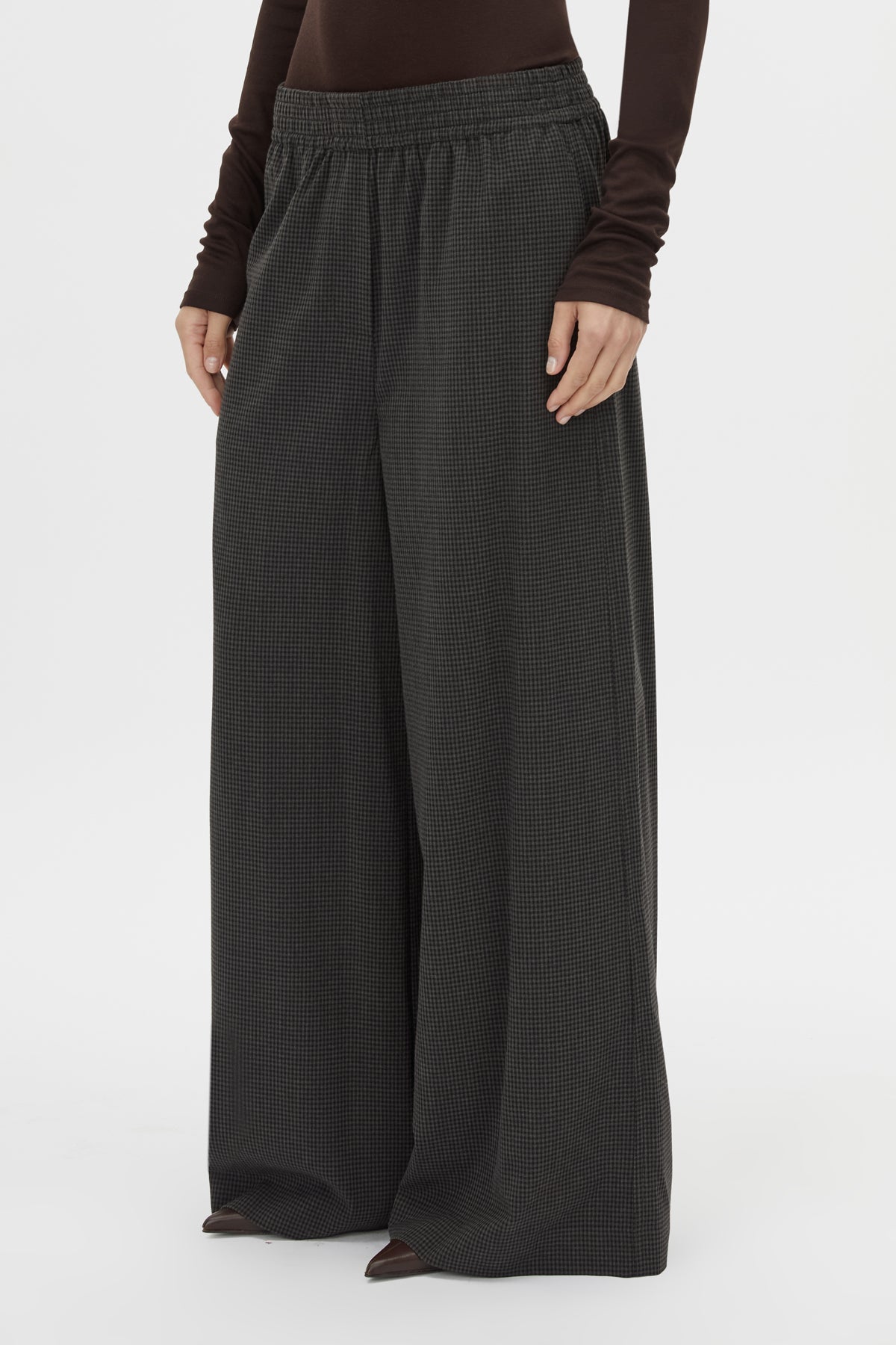 Camilla and Marc | Genre Gingham Pant - Steel