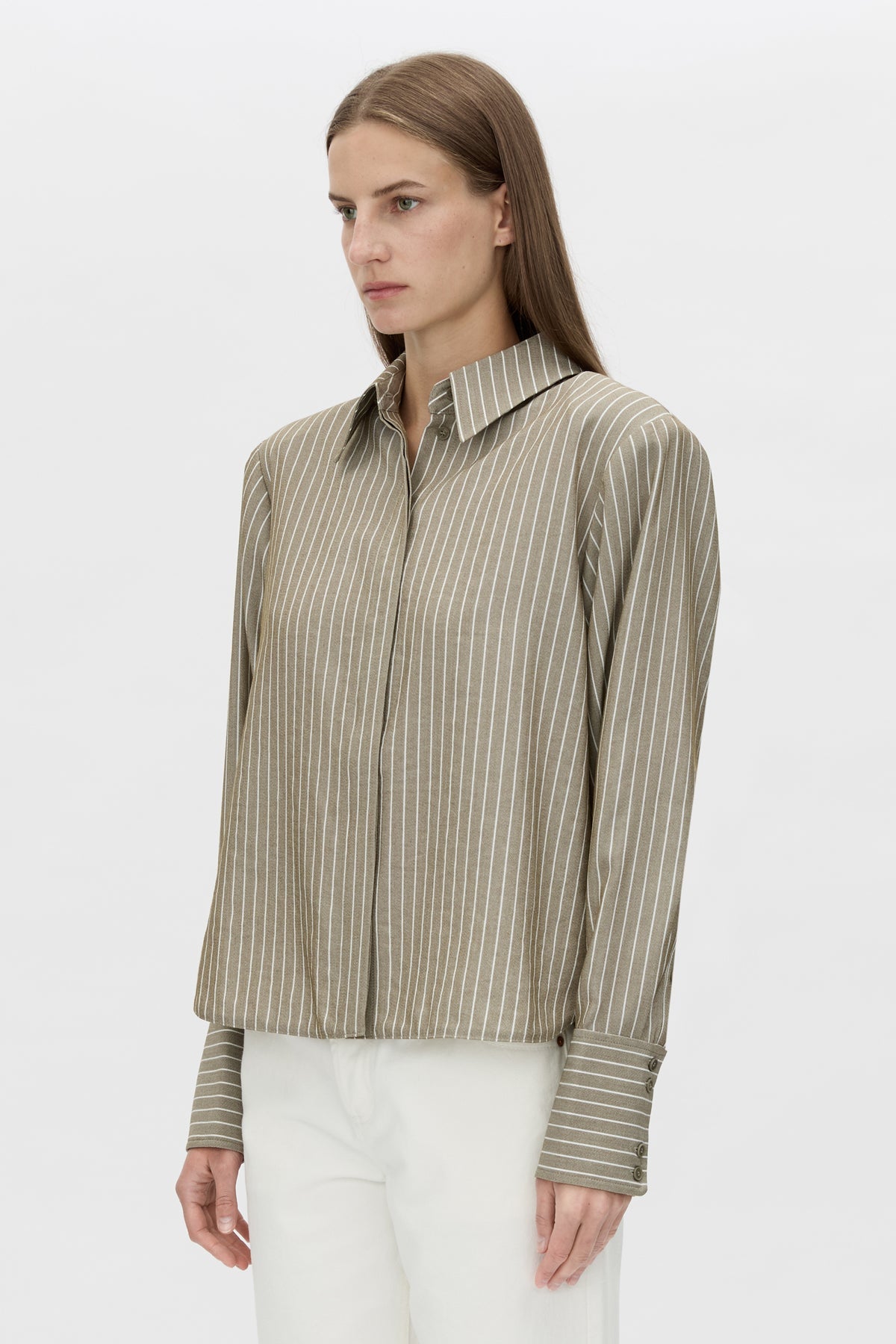 Camilla and Marc | Illias Shirt - Ash Stripe