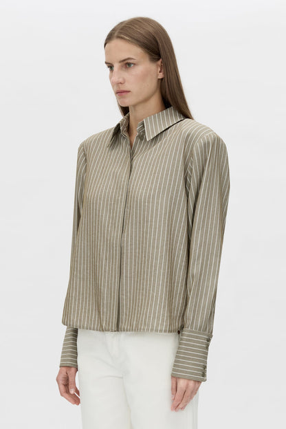 Camilla and Marc | Illias Shirt - Ash Stripe