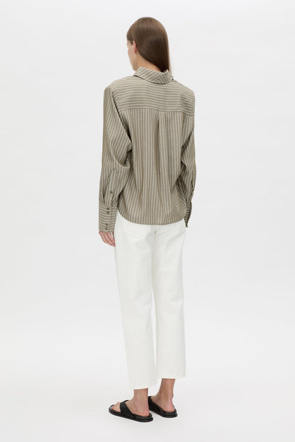 Camilla and Marc | Illias Shirt - Ash Stripe
