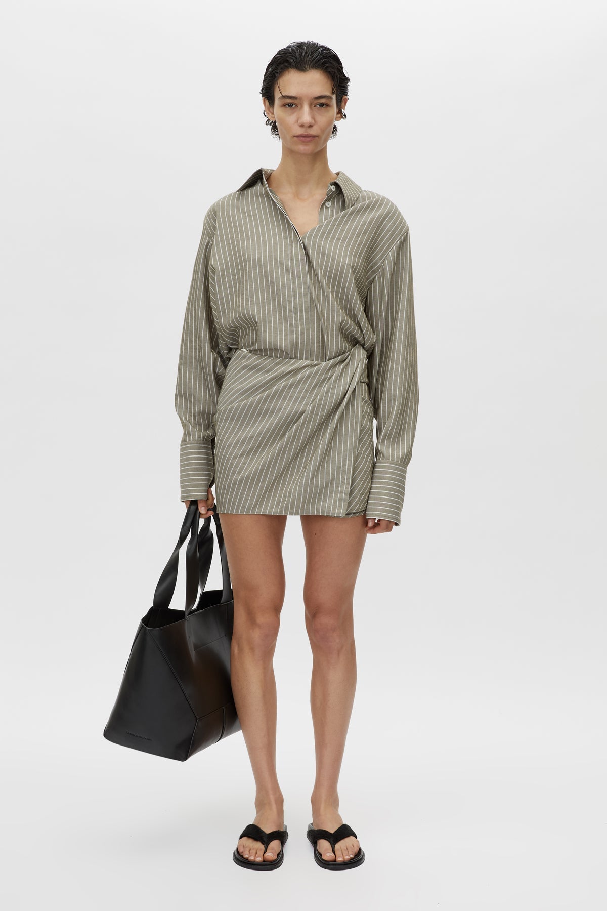 Camilla and Marc | Illias Shirt - Ash Stripe