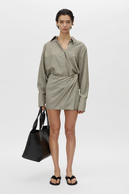Camilla and Marc | Illias Shirt - Ash Stripe