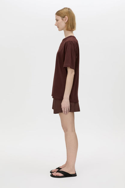 Camilla and Marc | Janice Logo Tee - Chocolate