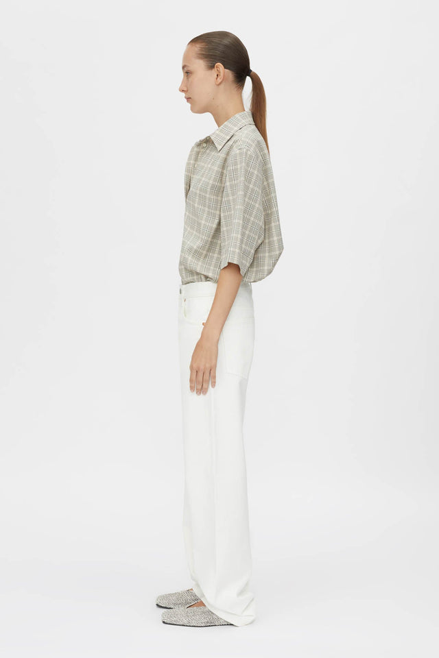 Camilla and Marc | Kinetic Tattersal Shirt - Taupe Check