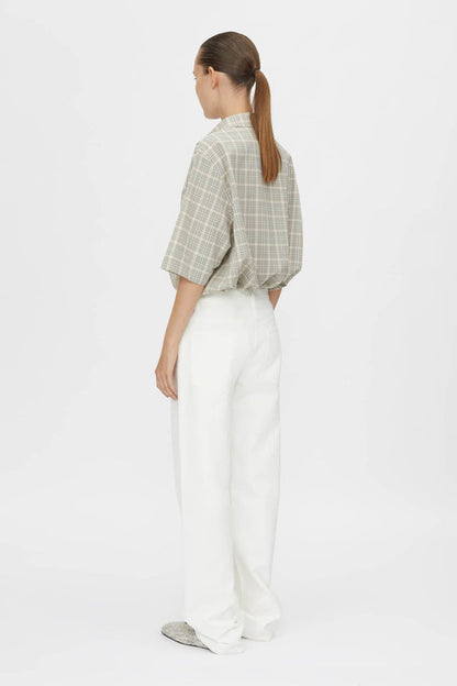 Camilla and Marc | Kinetic Tattersal Shirt - Taupe Check