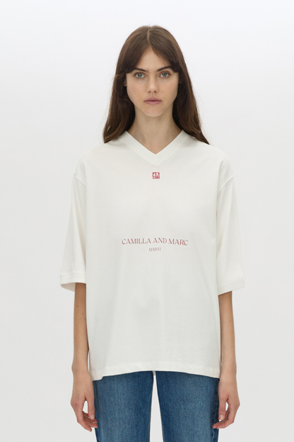 Camilla & Marc | Larissa Logo Tee - Soft White