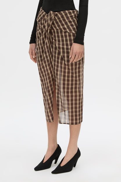 Camilla & Marc | Mannix Midi Skirt - Chocolate Check